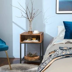 Red Living Beistelltisch Bettyhill III - Metall - Braun / Schwarz -Wohnzimmermöbel boutique en ligne 1000329430 220203 1615590022 MOOD DETAILS P000000001000329430 mood