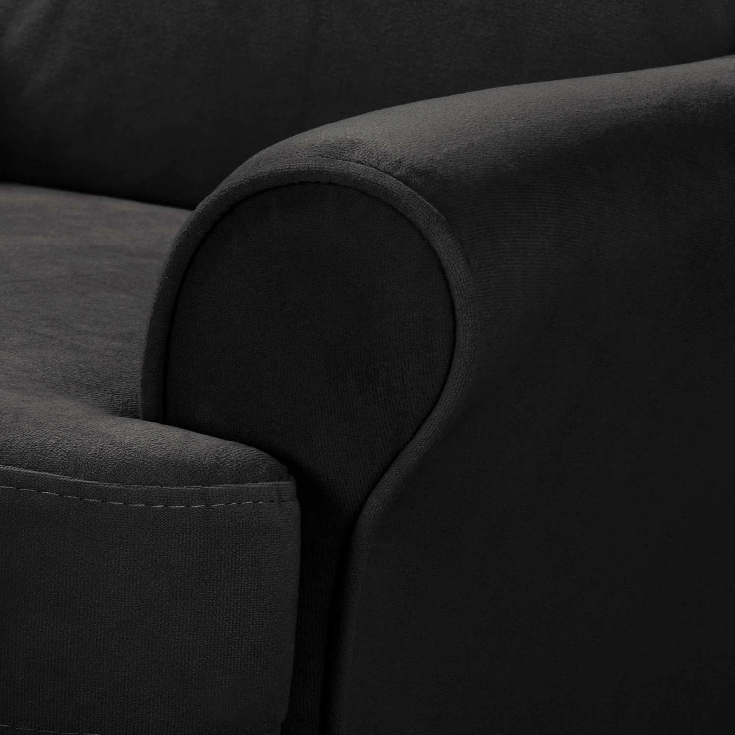 Norrwood Ohrensessel Ranu II - Microfaser Jada: Schwarz 7 Norrwood Ohrensessel Ranu II - Microfaser Jada: Schwarz – Bild 7