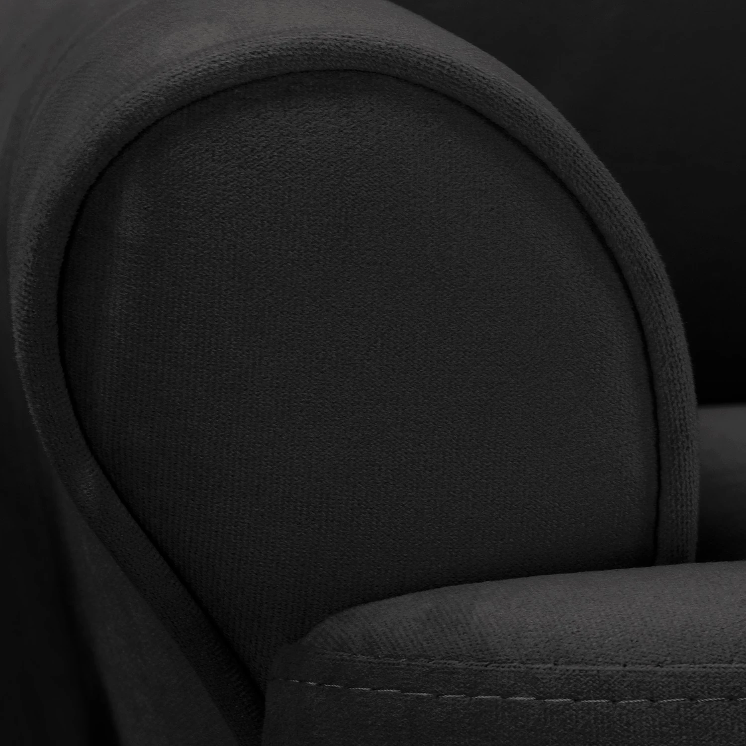 Norrwood Ohrensessel Ranu II - Microfaser Jada: Schwarz 8 Norrwood Ohrensessel Ranu II - Microfaser Jada: Schwarz – Bild 8
