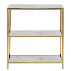 Fredriks Regal Katori II - Glas / Metall - Marmor Weiß Dekor / Gold -Wohnzimmermöbel boutique en ligne 1000330565 220208 14503000030 DETAILS P000000001000330565