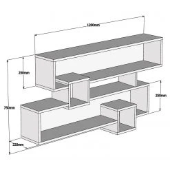 Loftscape Wandregal Kobra - Anthrazit 7 Loftscape Wandregal Kobra - Anthrazit -Wohnzimmermöbel boutique en ligne 1000333628 220302 500 SKETCH DETAILS P000000001000333628 sketch