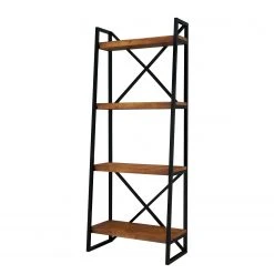 Red Living Regal Wilga - Kiefer massiv / Metall - Kiefer / Schwarz