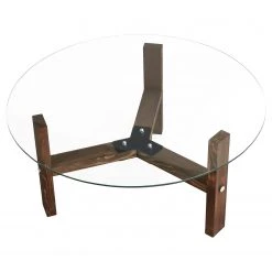 Loftscape Couchtisch Down Under Eukoa - Glas / Walnuss massiv - Walnuss -Wohnzimmermöbel boutique en ligne 1000333695 220302 030 DETAILS P000000001000333695