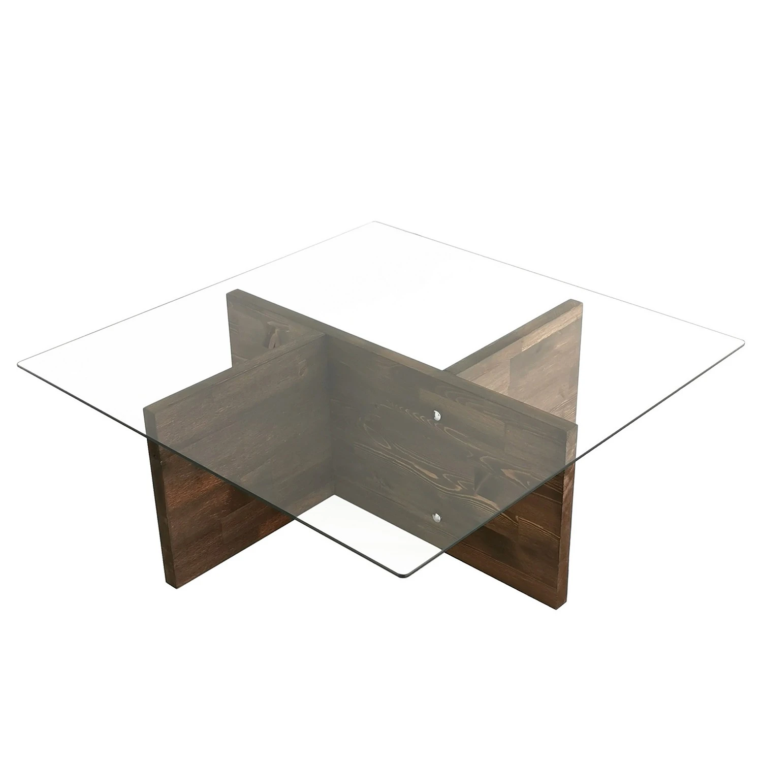Loftscape Couchtisch Gran Rey - Glas / Walnuss massiv - Walnuss 7 Loftscape Couchtisch Gran Rey - Glas / Walnuss massiv - Walnuss – Bild 7