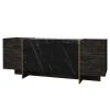 Loftscape Sideboard Vidal - Marmor Schwarz Dekor / Gold
