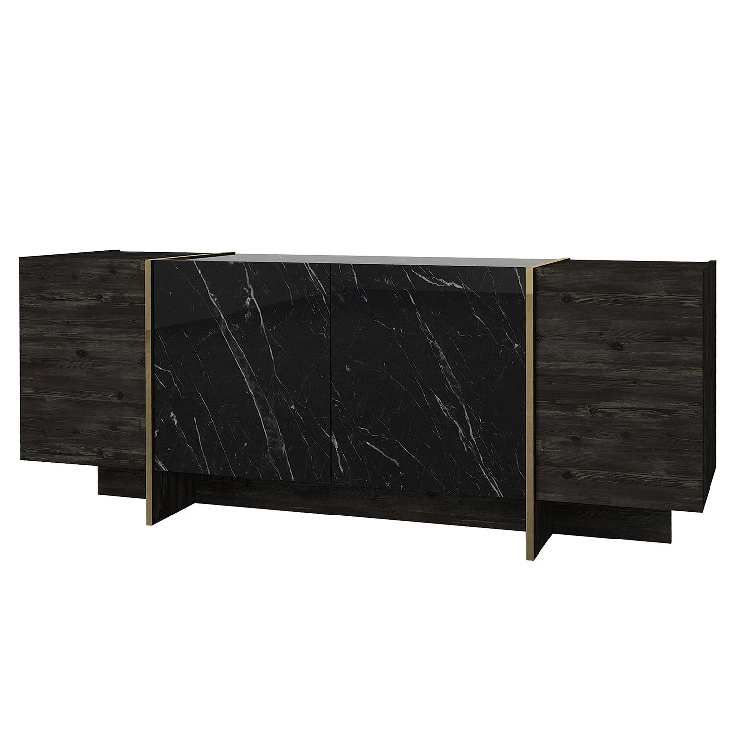 Loftscape Sideboard Vidal - Marmor Schwarz Dekor / Gold 1 Loftscape Sideboard Vidal - Marmor Schwarz Dekor / Gold