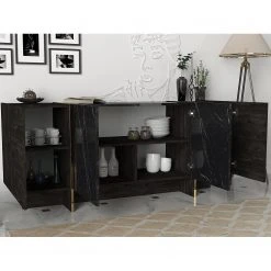 Loftscape Sideboard Vidal - Marmor Schwarz Dekor / Gold 11 Loftscape Sideboard Vidal - Marmor Schwarz Dekor / Gold -Wohnzimmermöbel boutique en ligne 1000333728 220302 022 MOOD DETAILS P000000001000333728 mood