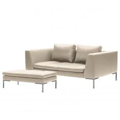 Studio Copenhagen Sofa Madison (2-Sitzer) - Echtleder Savka: Creme -Wohnzimmermöbel boutique en ligne 1000333838 220301 050 DETAILS P000000001000333838