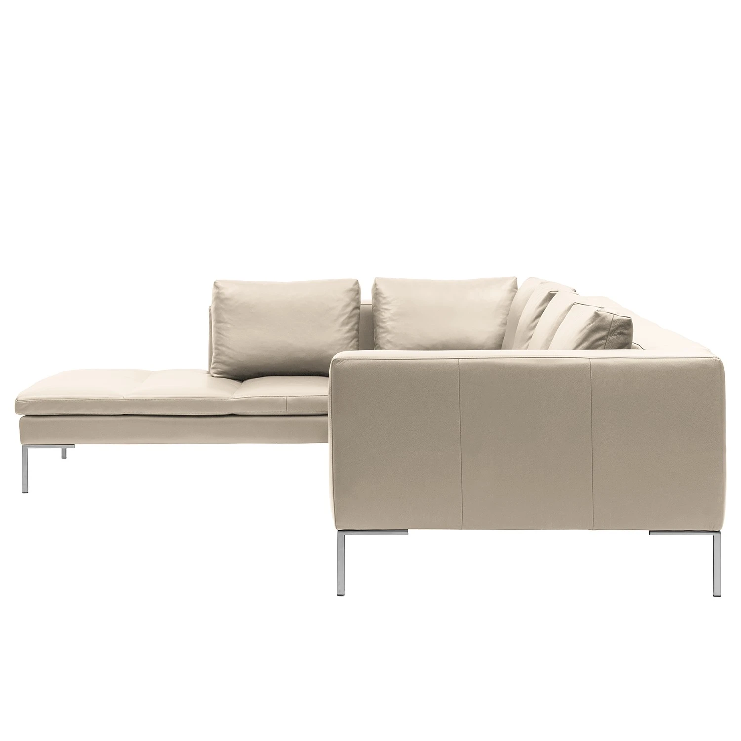 Studio Copenhagen Ecksofa Madison I - Echtleder Neka: Hellgrau - Breite: 319 cm - Ottomane davorstehend links 3 Studio Copenhagen Ecksofa Madison I - Echtleder Neka: Hellgrau - Breite: 319 cm - Ottomane davorstehend links – Bild 3