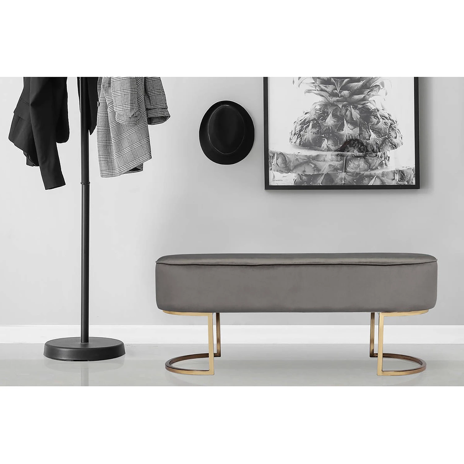 INSTYLE by Kayoom Polsterbank Pera - Grau 2 INSTYLE by Kayoom Polsterbank Pera - Grau – Bild 2