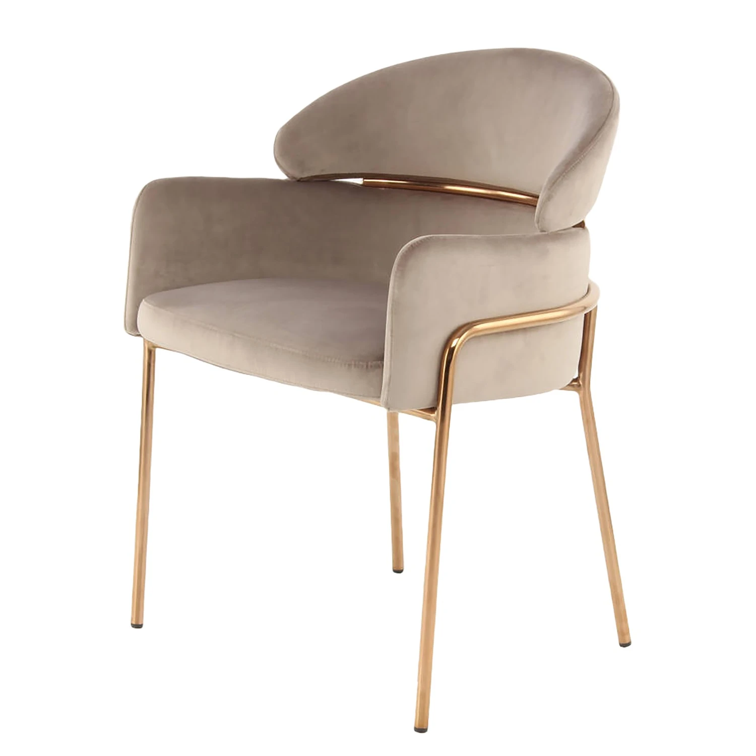 INSTYLE by Kayoom Armlehnenstuhl Elva - Taupe / Gold 1 INSTYLE by Kayoom Armlehnenstuhl Elva - Taupe / Gold