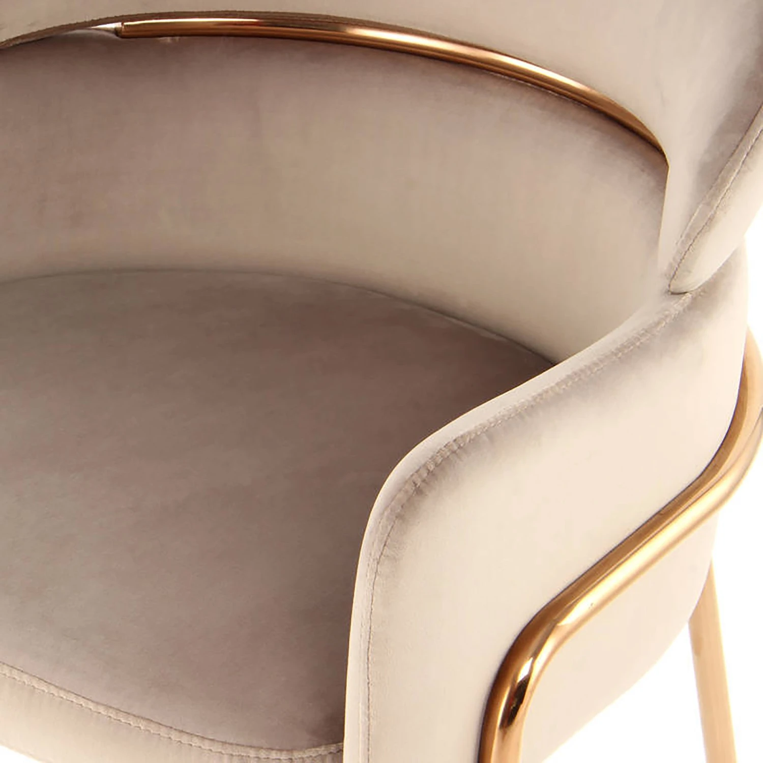 INSTYLE by Kayoom Armlehnenstuhl Elva - Taupe / Gold 7 INSTYLE by Kayoom Armlehnenstuhl Elva - Taupe / Gold – Bild 7