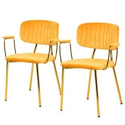 INSTYLE by Kayoom Armlehnenstuhl Kian (2er-Set) - Goldgelb