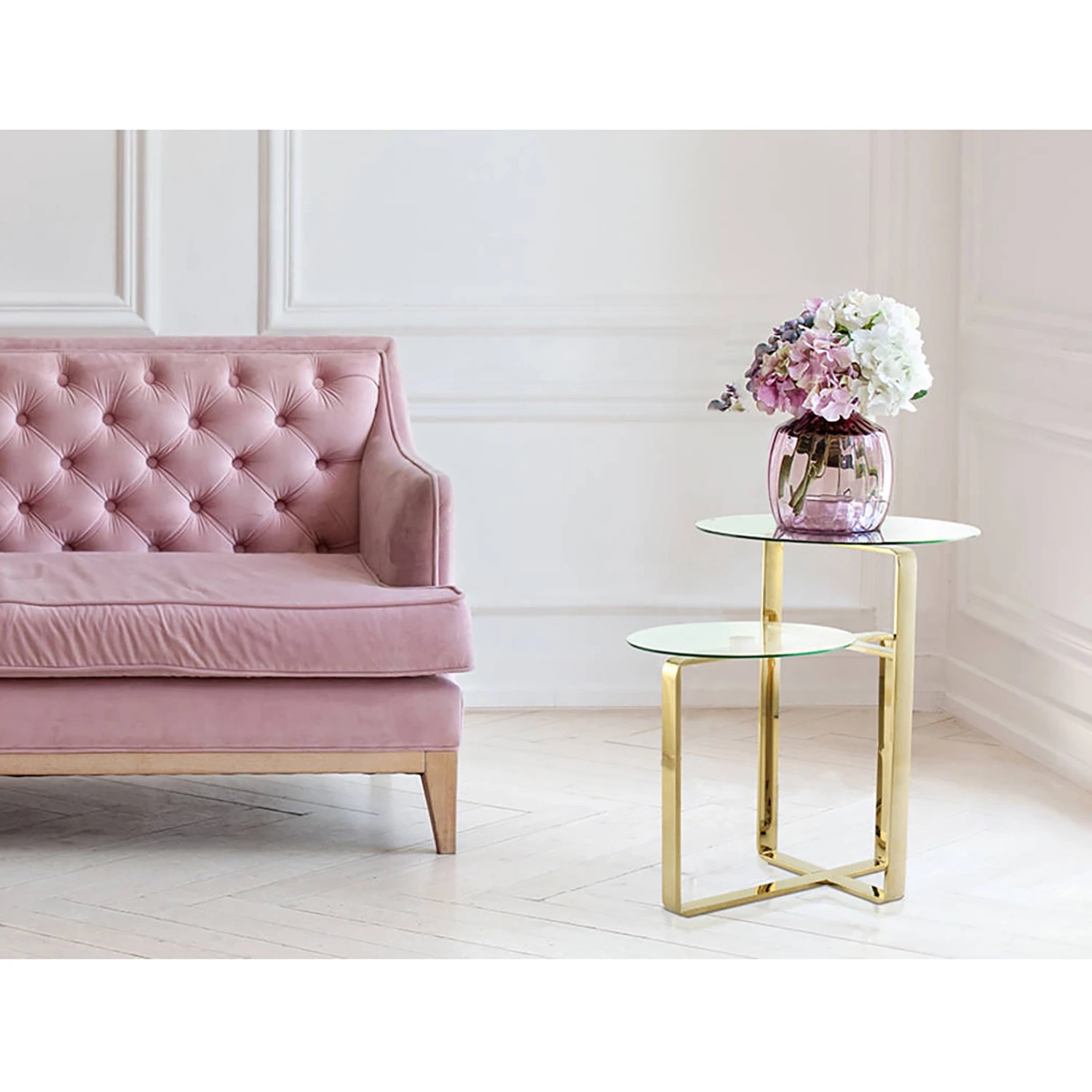 INSTYLE by Kayoom Beistelltisch Katris - Gold 2 INSTYLE by Kayoom Beistelltisch Katris - Gold – Bild 2