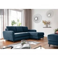 Loftscape Ecksofa Tatan - Microfaser Faria: Marineblau - Longchair davorstehend rechts - Ohne Hocker -Wohnzimmermöbel boutique en ligne 1000336866 220401 021 MOOD DETAILS P000000001000336866 mood
