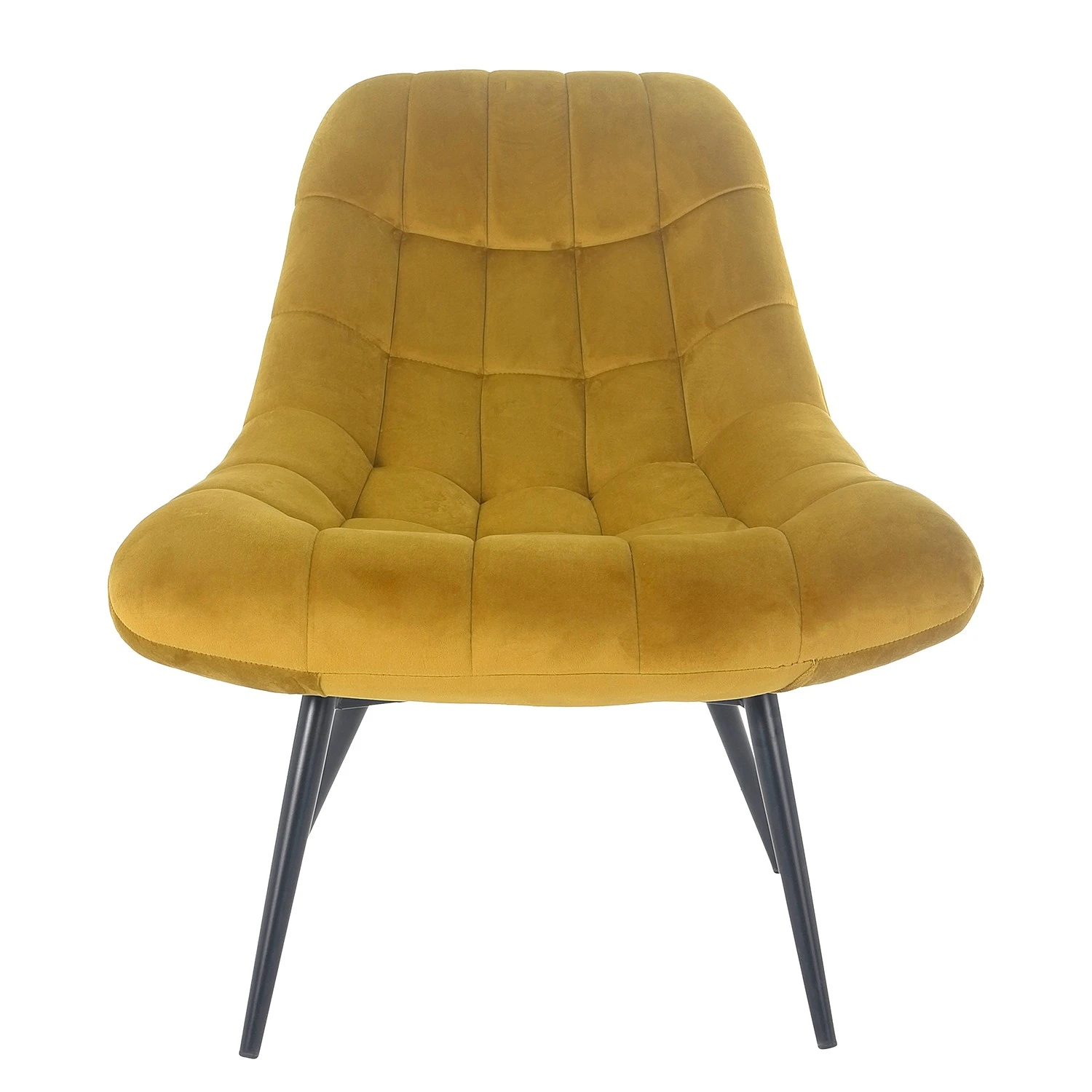 Norrwood XXL Sessel Obelix - Samt - Currygelb - Schwarz 3 Norrwood XXL Sessel Obelix - Samt - Currygelb - Schwarz – Bild 3