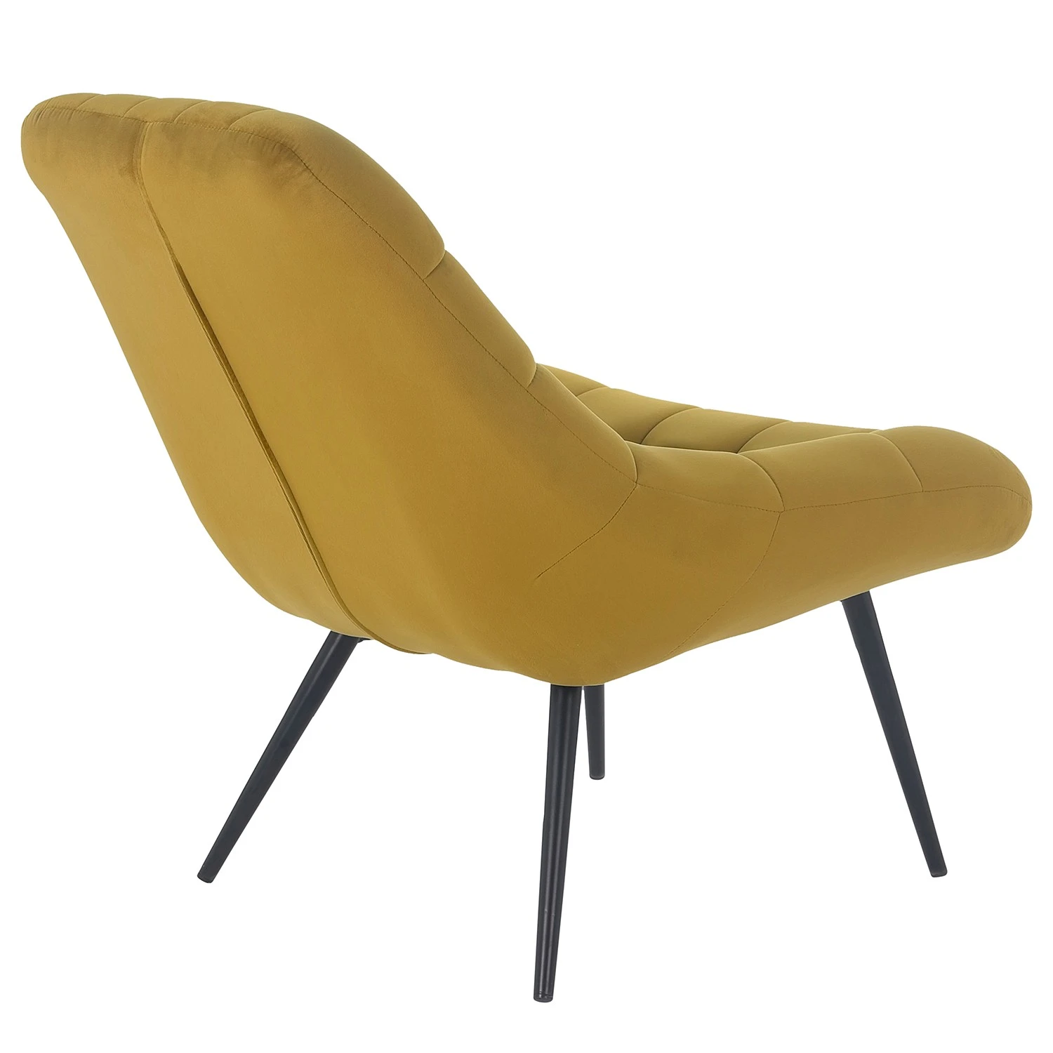 Norrwood XXL Sessel Obelix - Samt - Currygelb - Schwarz 6 Norrwood XXL Sessel Obelix - Samt - Currygelb - Schwarz – Bild 6