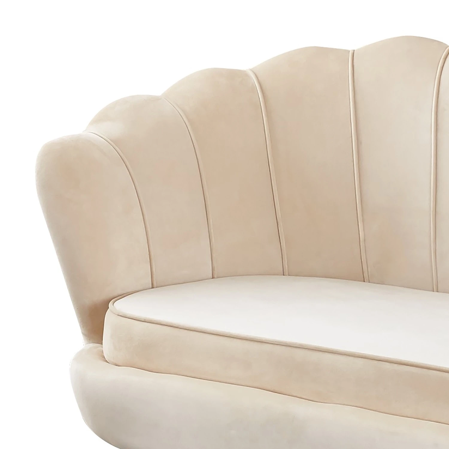 Norrwood Sofa Ralemo (2,5-Sitzer) - Samt - Creme 5 Norrwood Sofa Ralemo (2,5-Sitzer) - Samt - Creme – Bild 5