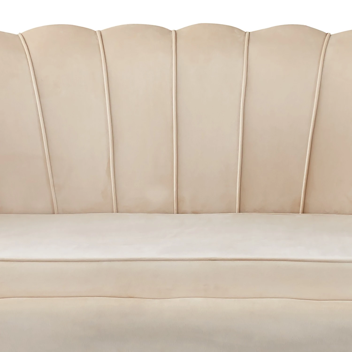 Norrwood Sofa Ralemo (2,5-Sitzer) - Samt - Creme 6 Norrwood Sofa Ralemo (2,5-Sitzer) - Samt - Creme – Bild 6