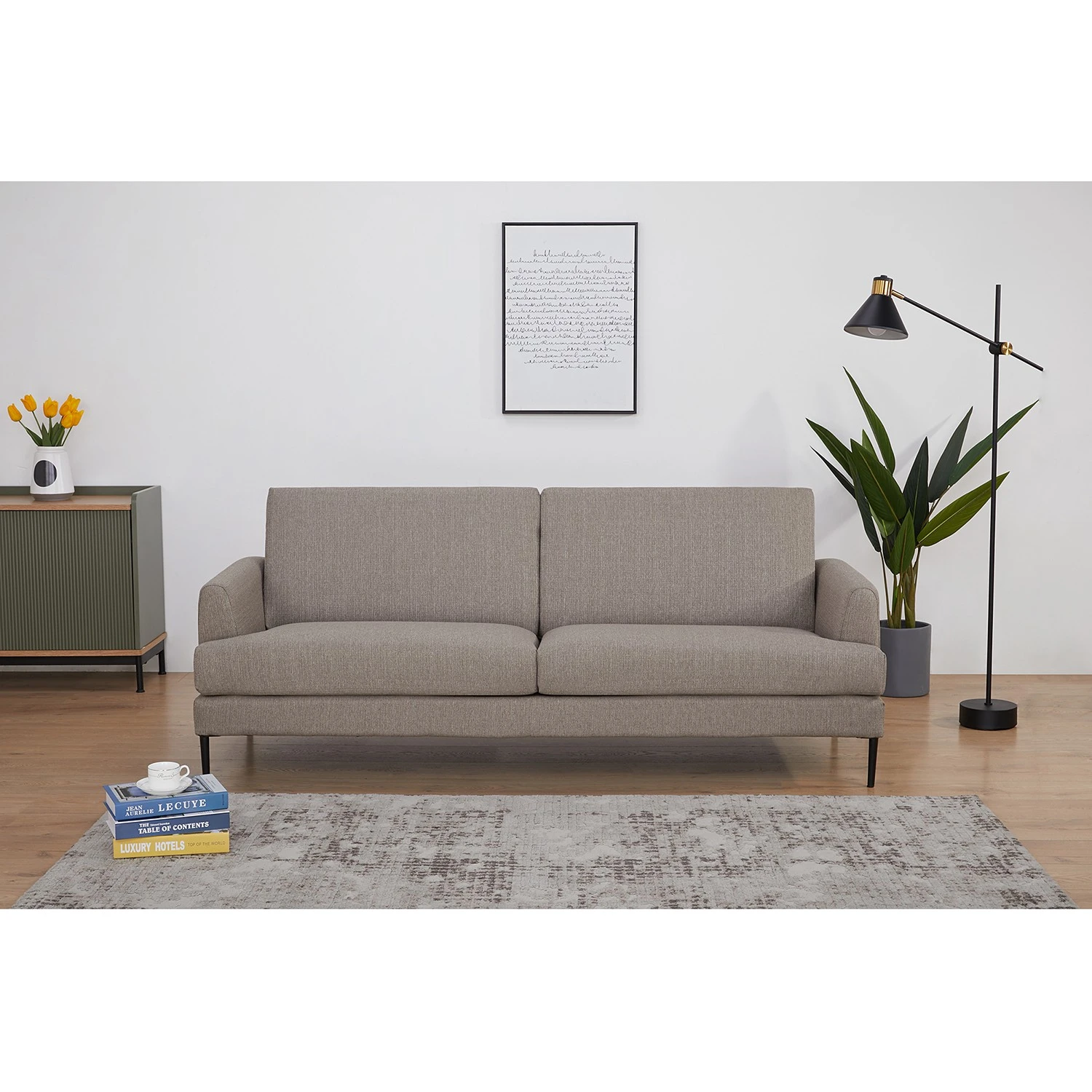 Norrwood Sofa Rasch (3-Sitzer) - Strukturstoff - Hellbraun 3 Norrwood Sofa Rasch (3-Sitzer) - Strukturstoff - Hellbraun – Bild 3