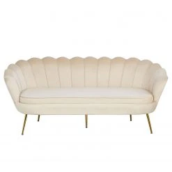 Norrwood Sofa Ralemo (3-Sitzer) - Samt - Creme -Wohnzimmermöbel boutique en ligne 1000339537 220329 030 DETAILS P000000001000339537