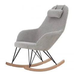 Norrwood Schaukelstuhl Silvassa - Cord - Grau