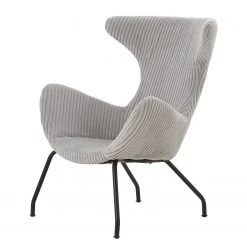 Norrwood Relaxsessel Sierpe - Cord - Grau