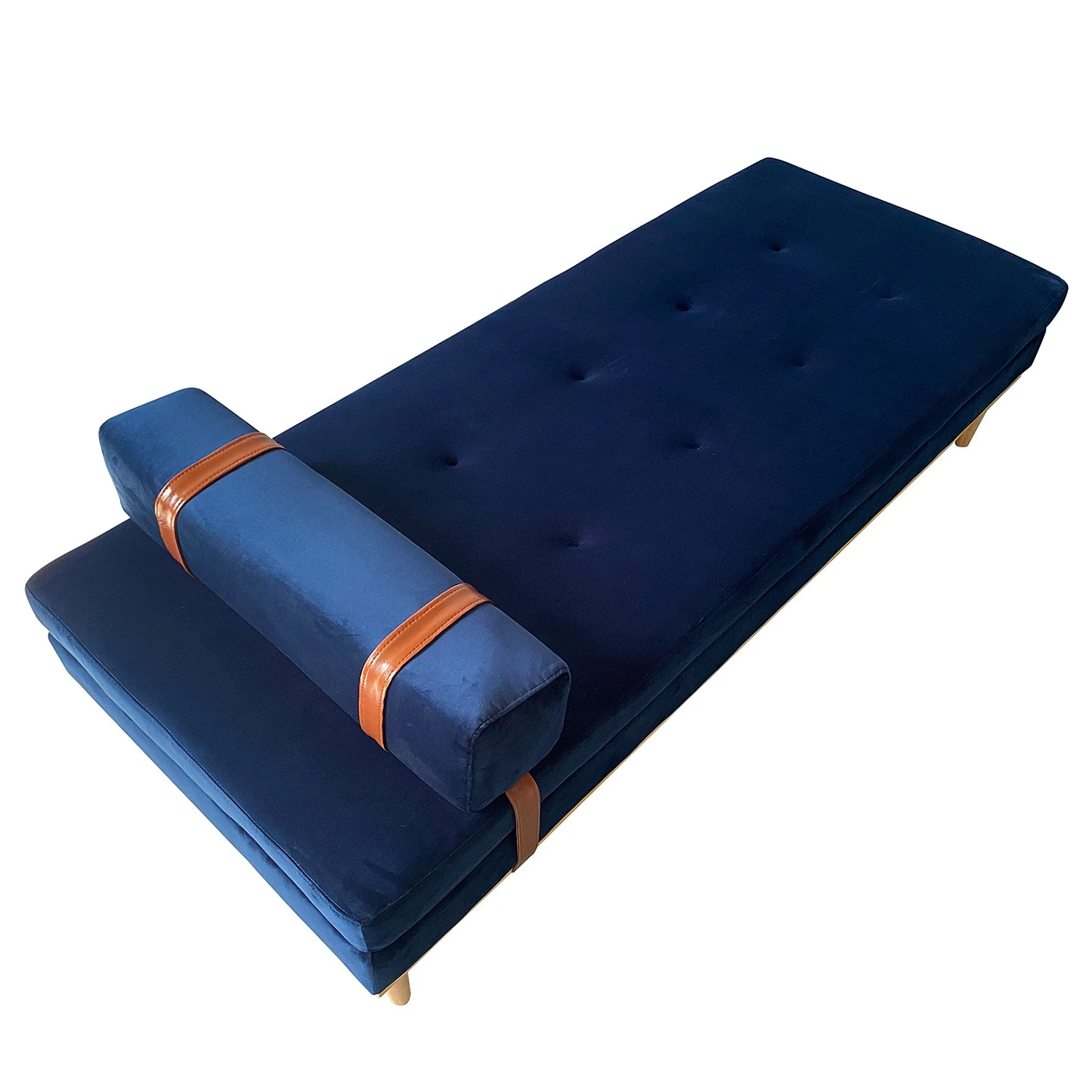 Norrwood Recamieren Thasos II - Samt - Marineblau 5 Norrwood Recamieren Thasos II - Samt - Marineblau – Bild 5