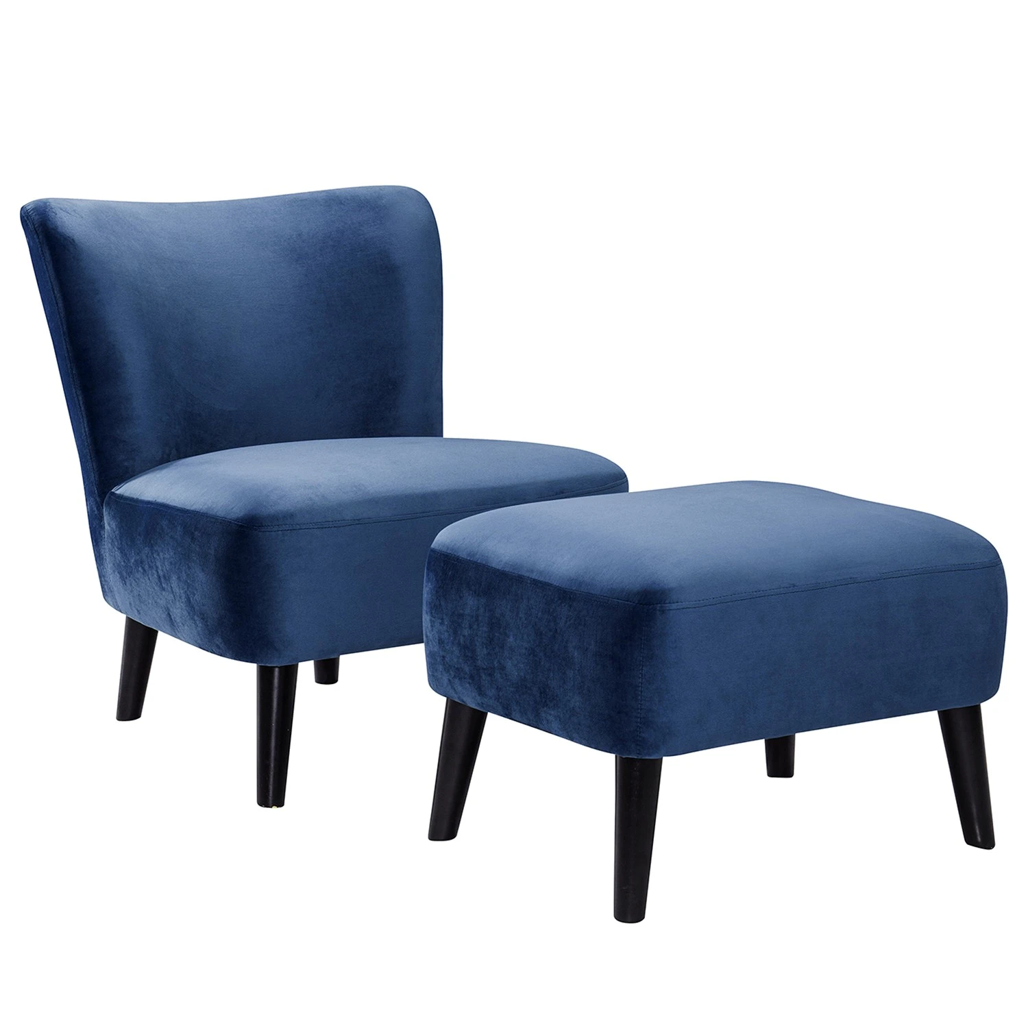 Norrwood Sessel Entremont - Samt - Blau 3 Norrwood Sessel Entremont - Samt - Blau – Bild 3