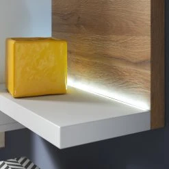 Loftscape Hängeschrank Littor - Inkl. Beleuchtung - Weiß / Eiche Grandson Dekor -Wohnzimmermöbel boutique en ligne 1000339737 220311 030 DETAILS P000000001000339737