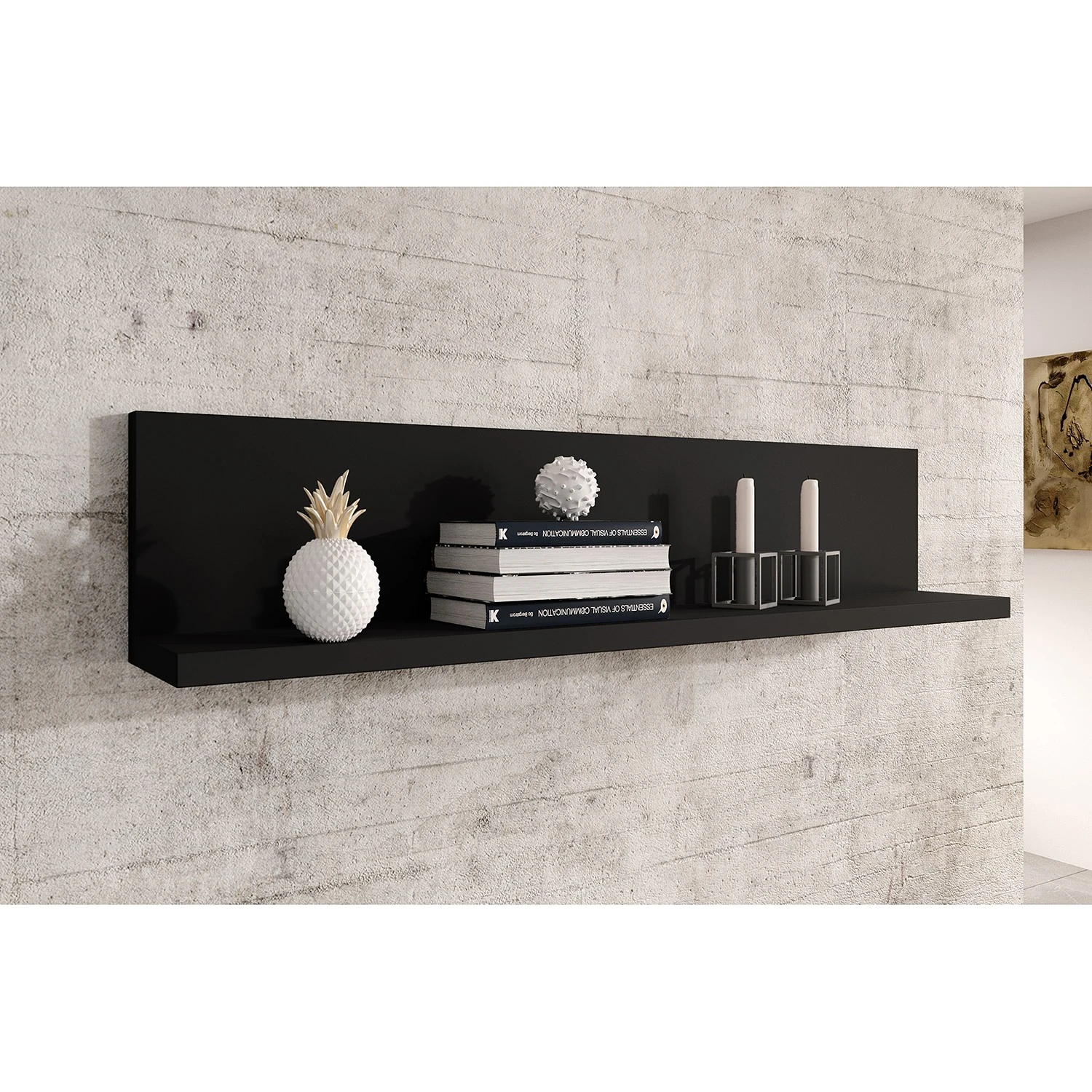 Loftscape Wohnwand Littor (3-teilig) - inkl. Beleuchtung - Schwarz 3 Loftscape Wohnwand Littor (3-teilig) - inkl. Beleuchtung - Schwarz – Bild 3