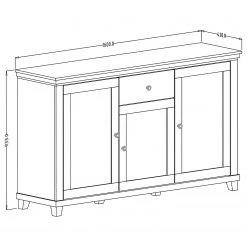 Ridgevalley Sideboard Emmanuela II - Dunkelgrün -Wohnzimmermöbel boutique en ligne 1000339989 220317 500 SKETCH DETAILS P000000001000339989 sketch