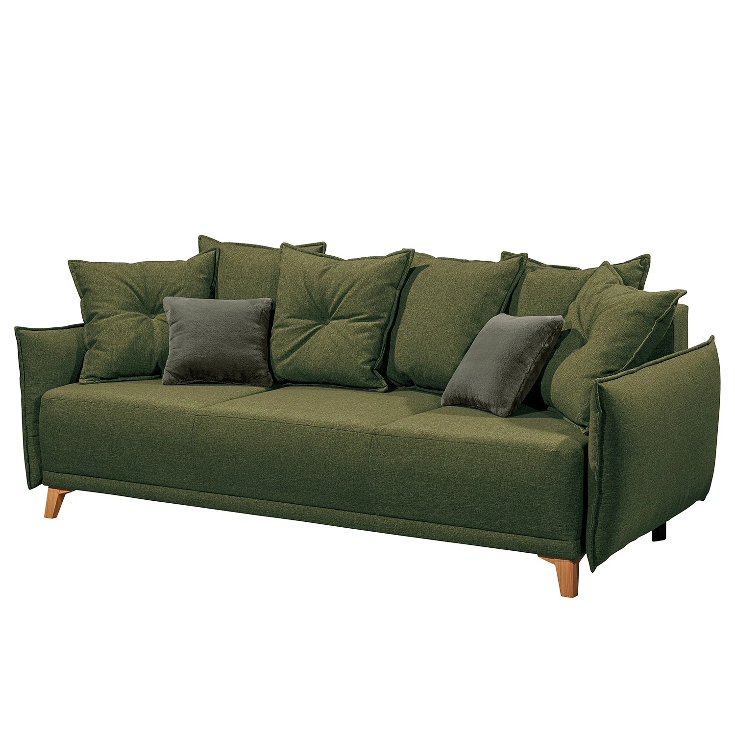 Mørteens Schlafsofa Rutherford - Webstoff Denga / Microfaser Laci: Antikgrün / Grün 1 Mørteens Schlafsofa Rutherford - Webstoff Denga / Microfaser Laci: Antikgrün / Grün