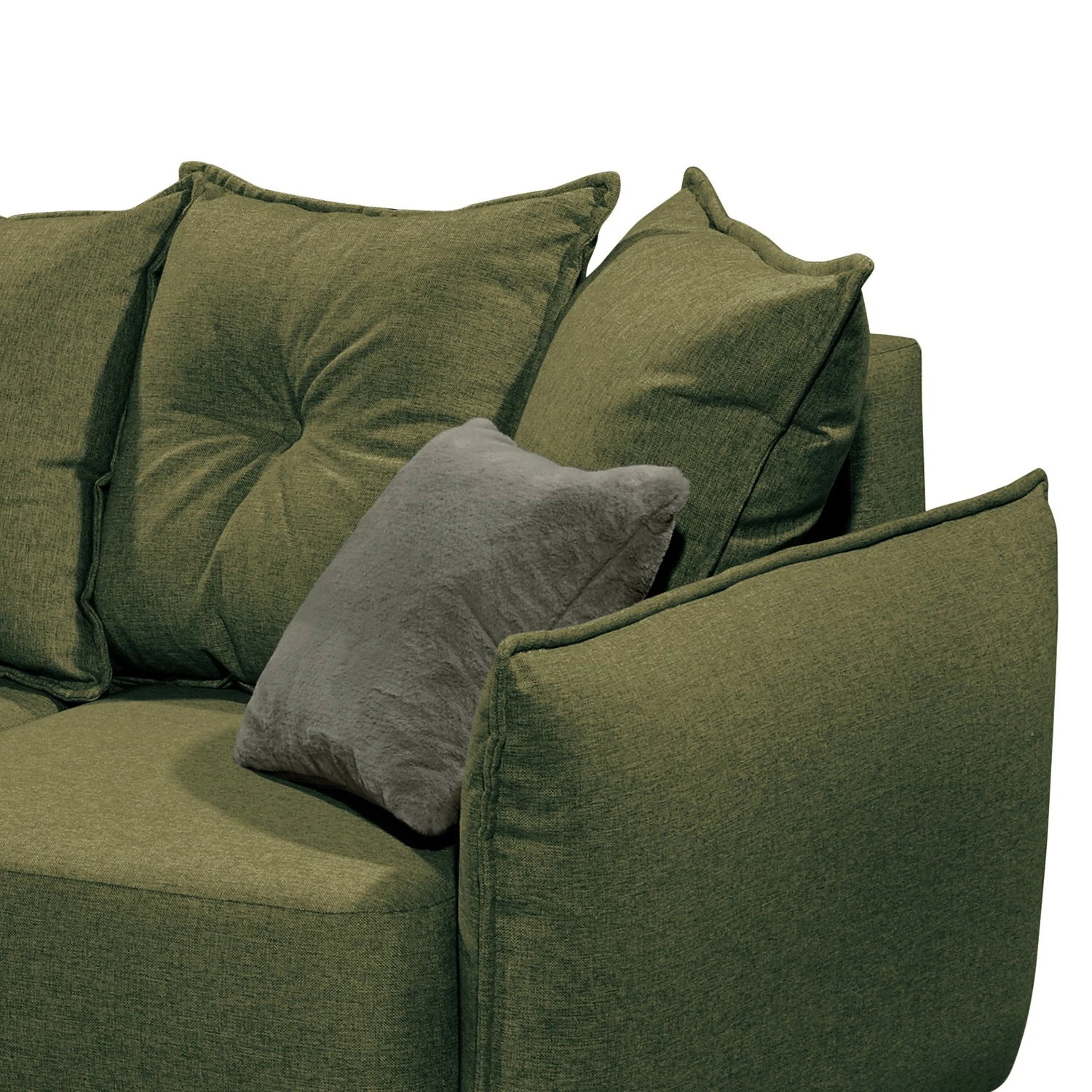 Mørteens Ecksofa Rutherford II - Webstoff Denga / Microfaser Laci: Antikgrün / Grün - Ottomane beidseitig montierbar 9 Mørteens Ecksofa Rutherford II - Webstoff Denga / Microfaser Laci: Antikgrün / Grün - Ottomane beidseitig montierbar – Bild 9