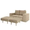 Looks by Wolfgang Joop Sofa Looks-V1 (2-Sitzer) - Webstoff Folmar: Karamell - Breite: 172 cm