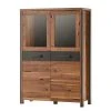 Red Living Highboard Belchatow - Eiche Dekor / Anthrazit