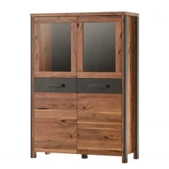 Red Living Highboard Belchatow - Eiche Dekor / Anthrazit