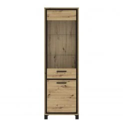 Loftscape Wohnwand Egan (4-teilig) - Eiche Artisan Dekor / Eiche Schwarz Dekor -Wohnzimmermöbel boutique en ligne 1000341907 220331 055 DETAILS P000000001000341907