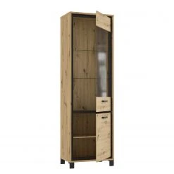 Loftscape Wohnwand Egan (4-teilig) - Eiche Artisan Dekor / Eiche Schwarz Dekor -Wohnzimmermöbel boutique en ligne 1000341907 220331 060 DETAILS P000000001000341907