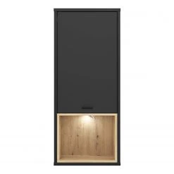 Loftscape Wohnwand Mazzo (4-teilig) - Schwarz / Eiche Artisan Dekor -Wohnzimmermöbel boutique en ligne 1000341908 220331 065 DETAILS P000000001000341908