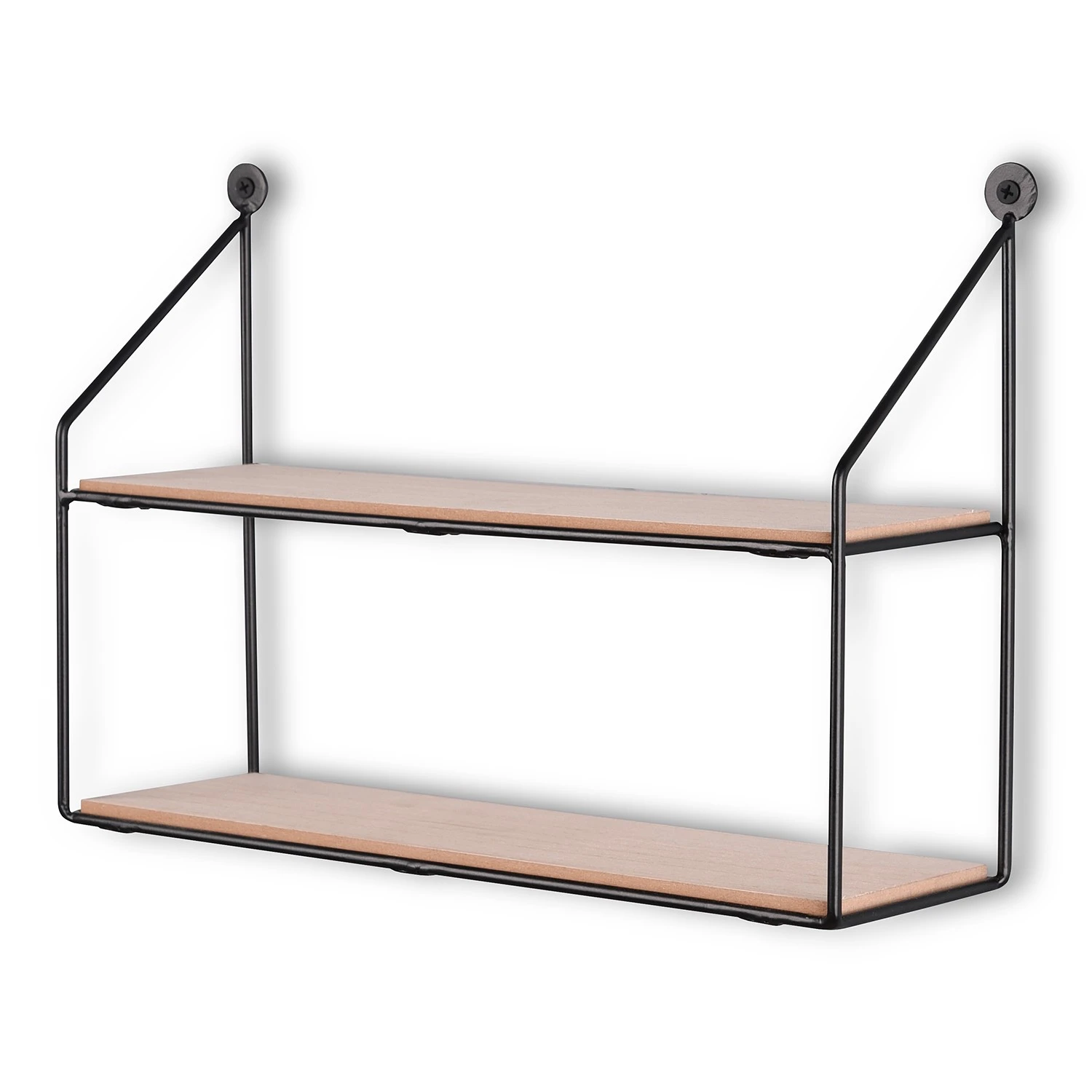 Loftscape Wandregal Cuddalore - Metall - Schwarz / Eiche Dekor 1 Loftscape Wandregal Cuddalore - Metall - Schwarz / Eiche Dekor