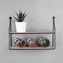 Loftscape Wandregal Cuddalore - Metall - Schwarz / Eiche Dekor 10 Loftscape Wandregal Cuddalore - Metall - Schwarz / Eiche Dekor -Wohnzimmermöbel boutique en ligne 1000341912 220323 021 MOOD DETAILS P000000001000341912 mood