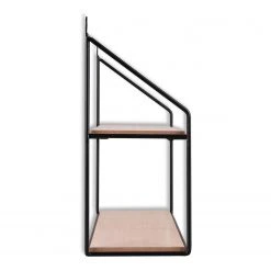 Loftscape Wandregal Cuddalore - Metall - Schwarz / Eiche Dekor 13 Loftscape Wandregal Cuddalore - Metall - Schwarz / Eiche Dekor -Wohnzimmermöbel boutique en ligne 1000341912 220323 040 DETAILS P000000001000341912