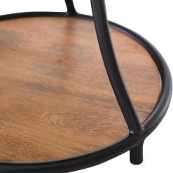 Red Living Beistelltisch Ugo I - Mango massiv / Metall - Mango / Schwarz -Wohnzimmermöbel boutique en ligne 1000341955 220331 045 DETAILS P000000001000341955