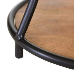 Red Living Beistelltisch Ugo I - Mango massiv / Metall - Mango / Schwarz -Wohnzimmermöbel boutique en ligne 1000341955 220331 046 DETAILS P000000001000341955