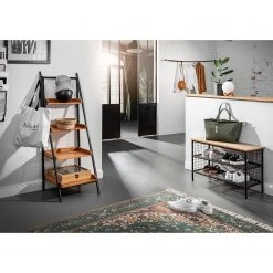 Red Living Schuhregal Ugo - Mango massiv / Metall - Mango / Schwarz -Wohnzimmermöbel boutique en ligne 1000341958 220331 022 MOOD DETAILS P000000001000341958 mood