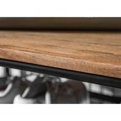 Red Living Schuhregal Ugo - Mango massiv / Metall - Mango / Schwarz -Wohnzimmermöbel boutique en ligne 1000341958 220331 034 DETAILS P000000001000341958