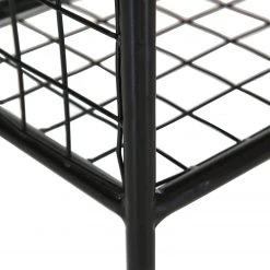 Red Living Schuhregal Ugo - Mango massiv / Metall - Mango / Schwarz -Wohnzimmermöbel boutique en ligne 1000341958 220331 038 DETAILS P000000001000341958