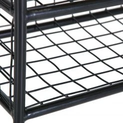 Red Living Schuhregal Ugo - Mango massiv / Metall - Mango / Schwarz -Wohnzimmermöbel boutique en ligne 1000341958 220331 039 DETAILS P000000001000341958