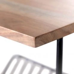 Red Living Beistelltisch Ugo V - Mango massiv / Metall - Mango / Schwarz -Wohnzimmermöbel boutique en ligne 1000341960 220331 030 DETAILS P000000001000341960